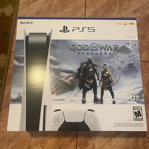 Console Playstation 5 + God of War Ragnarök, 825GB, White, Com 1